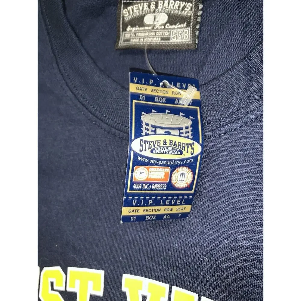 Steve and Barry's University Sportswear T-Shirt West Virginia Mountaineers NWT - Picture 5 of 7